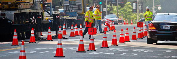 traffic safety barricade management