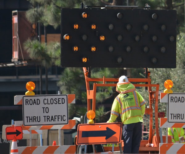 Construction Traffic Control Flaggers