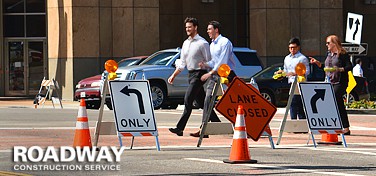 Traffic Control Ahead Sign