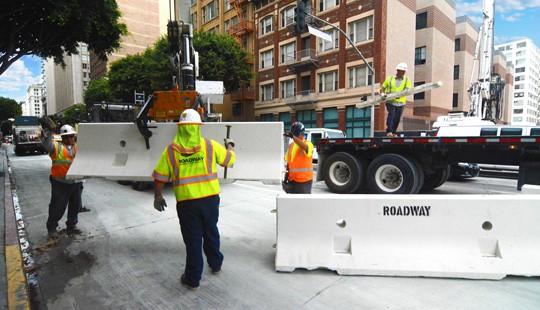 Jersey Barrier K-Rail Rental and Installation