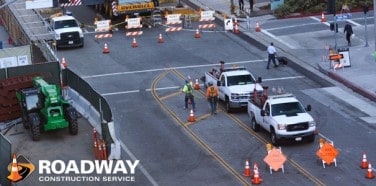 Schedule Traffic Control Services with Roadway Construction Service