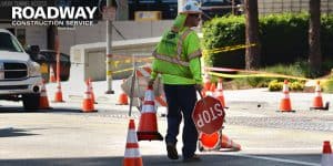 Traffic Control Flagger Service • Roadway Construction Service