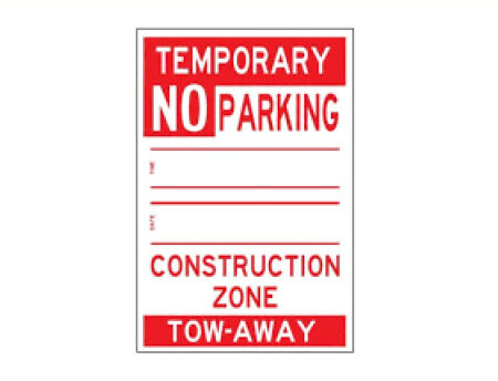 rcs safety gear for rent and sale no parking sign