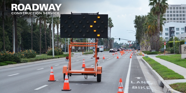 roadway construction barricade choices southern california
