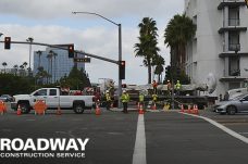 roadway construction barricades southern california