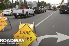 roadway construction lane closure traffic plan