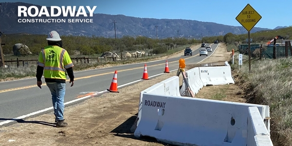 roadway construction service traffic barriers