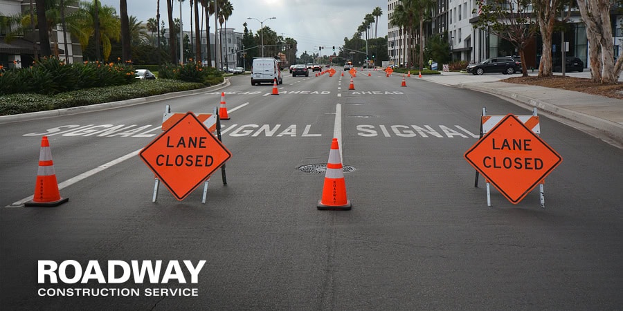 roadway construction street closure management