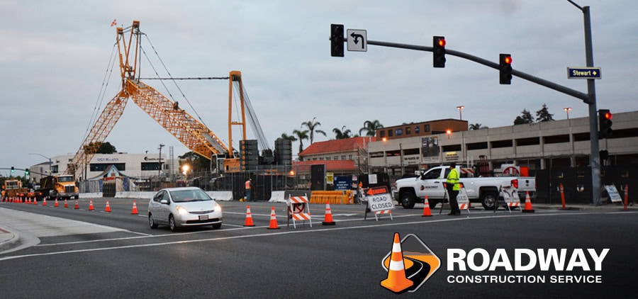 roadway construction temporary traffic control construction and utility projects
